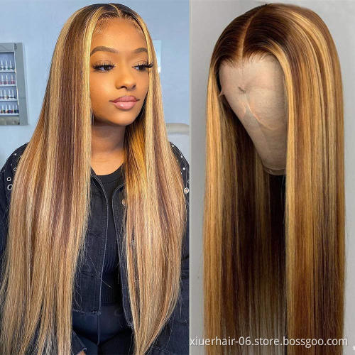 Wholesale Ready Stock Cuticle Aligned Headband Real Bob HD Transparent Mens Full Lace Short Human Hair Wig for Black Women